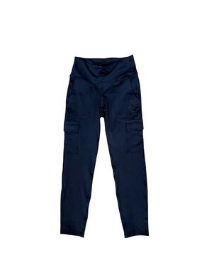 Old Navy Navy Blue High-Waist Cargo Leggings